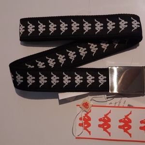 Kappa black and white BANDA PLACKETBELT size 130